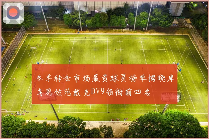 冬季转会市场最贵球员榜单揭晓库鸟恩佐范戴克DV9领衔前四名
